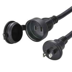 屋外用延長コード HS-EW1100F3-K 防雨型 フタ付10m 00-4353