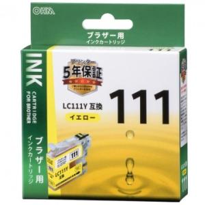 オーム電機 INK-B111B-Y ブラザー互換 LC111Y 染料イエロー [品番]01-4185...