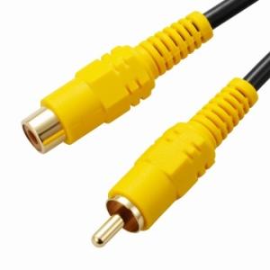 オーム電機 VIS-C20RJ-K ビデオ延長コード ピンプラグ×1-ピンジャック×1 2m [品番...