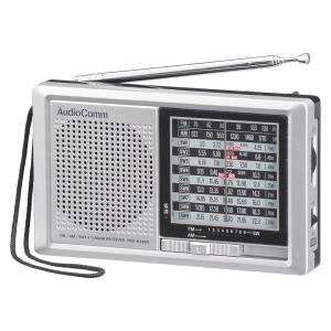 オーム電機　RAD-H330N　AudioComm ハンディ短波ラジオ AM/FM/SW1-9 [品番]03-5570｜e-dennet