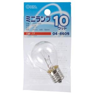 オーム電機 ミニランプ S35型 E17/10W...の商品画像