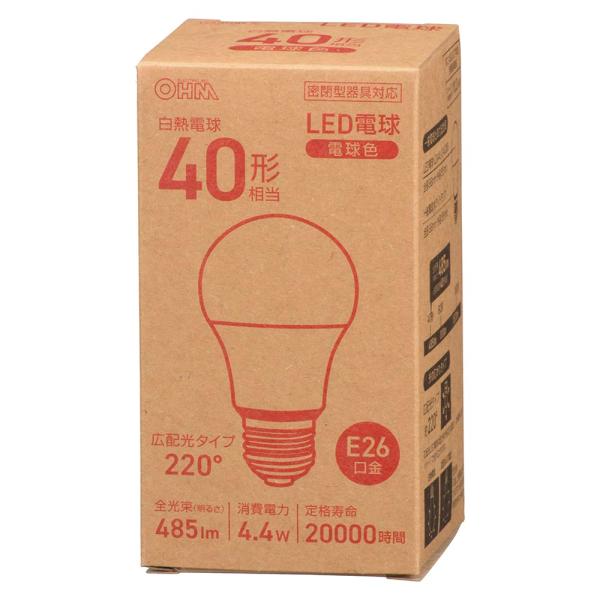 オーム電機 LDA4L-G AG56 LED電球 E26 40形相当 電球色 [品番]06-3151