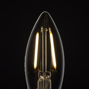 オーム電機 LED電球 フィラメント シャンデ...の詳細画像1