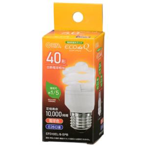 オーム電機 ケース販売特価 12個セット 電球形蛍光灯 スパイラル形 E26 40形相当 電球色 [...