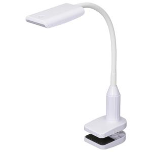 OHMルーペ付きLEDアームライト エルズーム 品番07-8133 AS-L8095-2B-W
