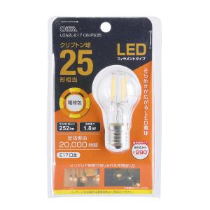 三菱OSRAMミニクリプトン E17口金 95W 25個セット OHM（オーム電機） LED電球 ミニクリプトン形 フィラメント形 クリア