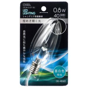 オーム電機 LED電球 シャンデリア電球形 E1...の商品画像