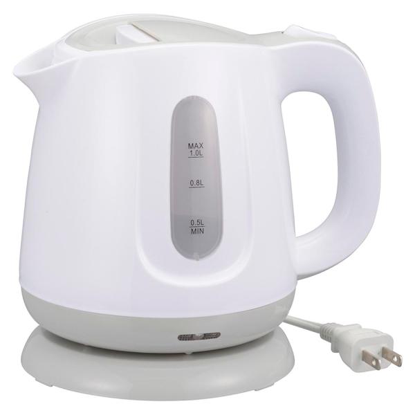 オーム電機　COK-WS80B-H　電気ケトル グレー [品番]08-1422