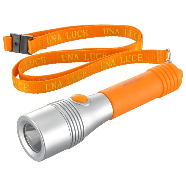 オーム電機　LHP-05D5-D　LEDライト ウナルーチェ 50lm 電池付き オレンジ [品番]...