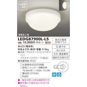 東芝　LEDアウトドアシーリングライト　LEDG87900L-LS