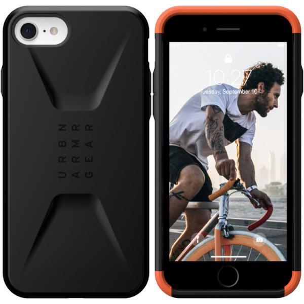 iPhone8/7/SE 第3/2世代用コンポジットケース CIVILIAN ブラック UAG-IP...