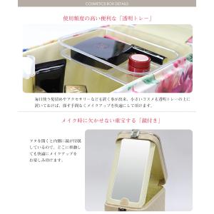 コスメボックス メイクボックス トレンケース ...の詳細画像4
