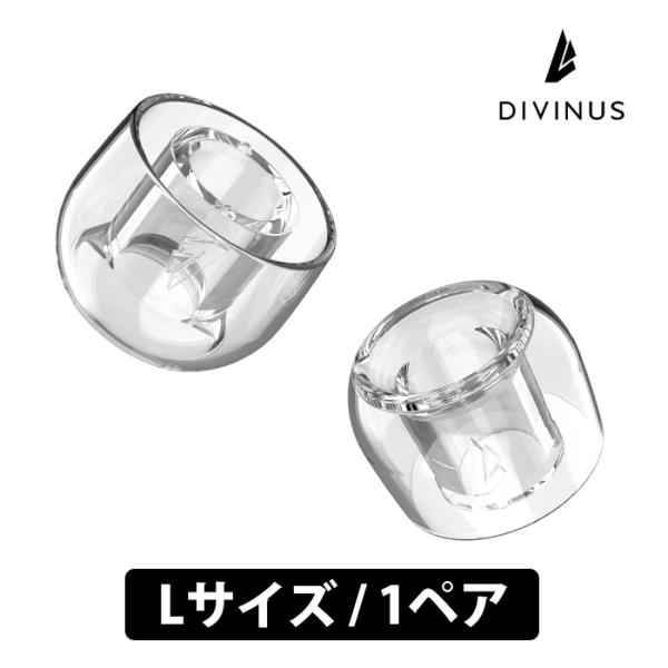 (在庫限り) DIVINUS PRISM WIDE BORE Lサイズ 1ペア イヤーピース イヤー...