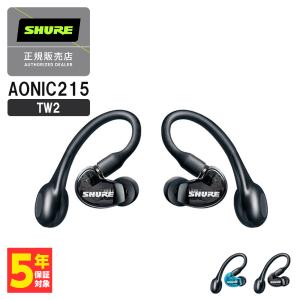 SHURE シュア AONIC215-TW2 ブラック (SE21DYBK+TW2-A) ワイヤレスイヤホン Bluetooth リケーブル対応 マイク付き｜e-earphone