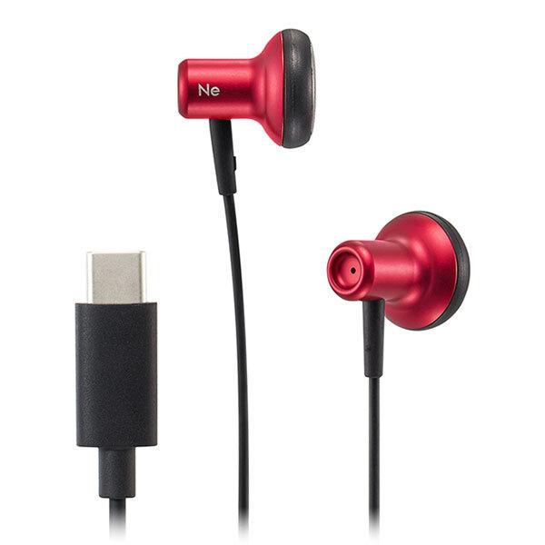 radius HP-NEL22CR レッド 有線 イヤホン インナーイヤー イントラコンカ type...
