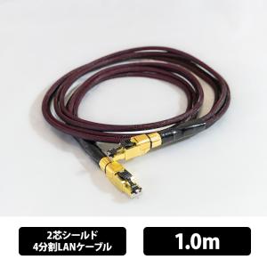 (お取り寄せ) ACOUSTIC REVIVE LAN-QUADRANT-TripleC-WB 1.0m 2芯シールド4分割LANケーブル アコースティックリヴァイブ