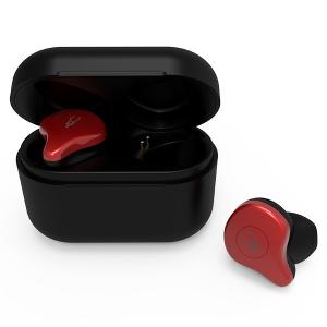 (倉庫)完全ワイヤレス コードレスイヤホン Sabbat サバット X12Ultra-RD レッド Bluetooth 両耳 マイク付き ハンズフリー通話可能