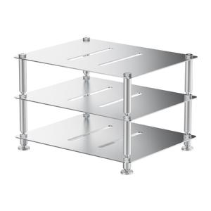 FIIO Modular Racking Silver【FIO-MODRACK-S】オーディオラック デスクトップ 組み立て式 1〜3段調節 モジュラー構造 最大10kg フィーオ