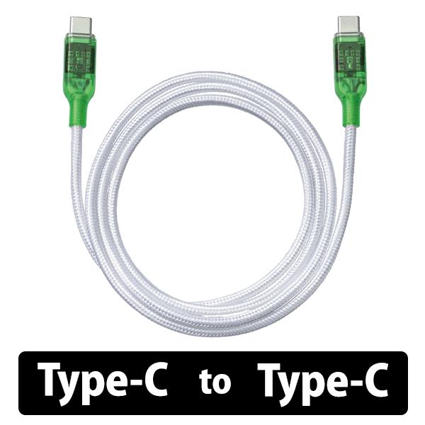 re:colors　Type-C to Type-Cケーブル ライム  1m リカラーズ USBケー...
