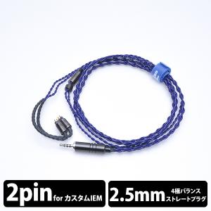 eイヤホン・ラボ Obsidian Pentaconn ear-2.5mm(イヤループ仕様) 120cm
