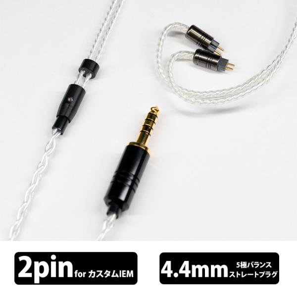 e☆イヤホン・ラボ Axinite（アキシナイト） CIEM2Pin-4.4mm (イヤーループ仕様...