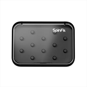 SpinFit　Tip Pod イヤーチップ収納ケース ブラック イヤーピース ケース イヤホンアクセサリー スピンフィット (TipPod-PCTG-B)｜e-earphone