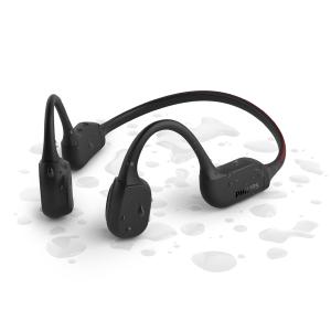 【倉庫】PHILIPS フィリップス TAA7607 ブラック 骨伝導ワイヤレスイヤホン Bluetooth 防水 防塵 IP66 (送料無料)