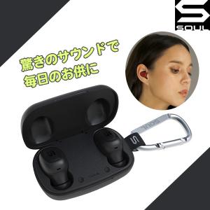 (倉庫)完全ワイヤレス イヤホン SOUL S-Gear Black ブラック (SG-SS56-BK) おしゃれ 可愛い Bluetooth 両耳 コードレス