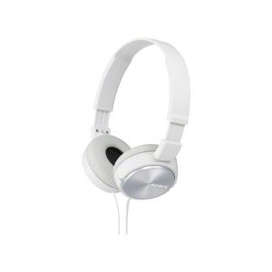 SONY ソニー 有線 ヘッドホン 折りたたみ可 コンパクト MDR-ZX310W ホワイト｜e-earphone