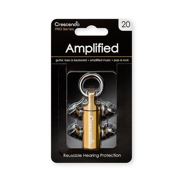 Crescendo AMPLIFIED 20 耳栓 ギター/ボーカル/DJ用 聴覚保護