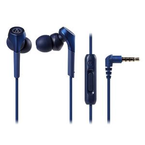 イヤホン 有線 マイク付き audio-technica オーディオテクニカ ATH-CKS550XiS BL ブルー スマートフォン対応 リモコン付き カナル型｜eイヤホン Yahoo!ショッピング店