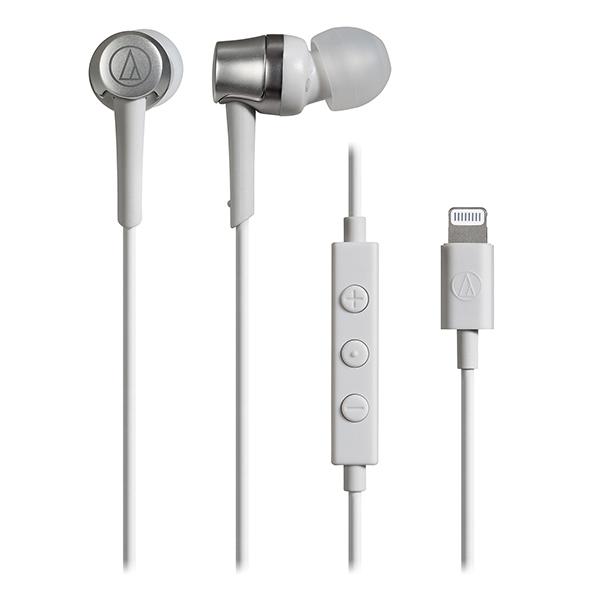 有線 iPhone用 カナル型 audio-technica Lightning用イヤホン ATH-...