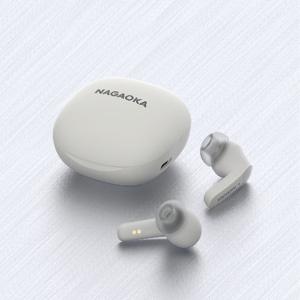 NAGAOKA 完全ワイヤレスイヤホン BT828ANC ナチュラルホワイト (BT828ANCNWH)｜e-earphone