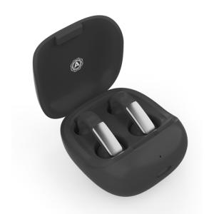 NAGAOKA NCUFF20 マースブラック ワイヤレスイヤホン Bluetooth イヤーカフ型 耳を塞がない マイク付き タッチセンサー 防水 IPX4 ナガオカ