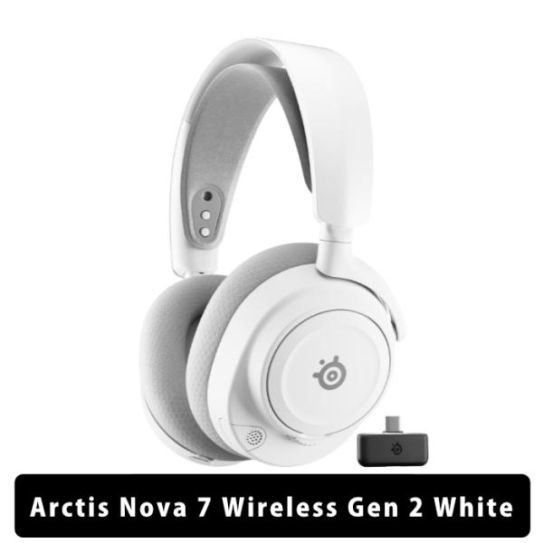 SteelSeries Arctis Nova 7 Wireless Gen 2 White ゲーミ...