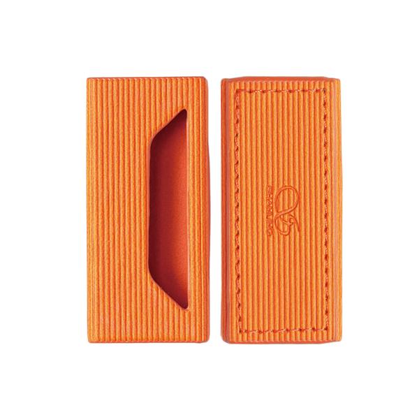 SHANLING UA4 専用レザーケース オレンジ ヘッドホンアンプ用アクセサリー ケース カバー...