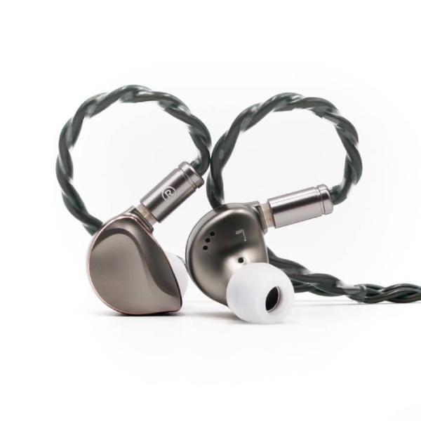 BQEYZ Winter II ブラウン 有線イヤホン 密閉型 耳掛け式 リケーブル対応 CIEM ...