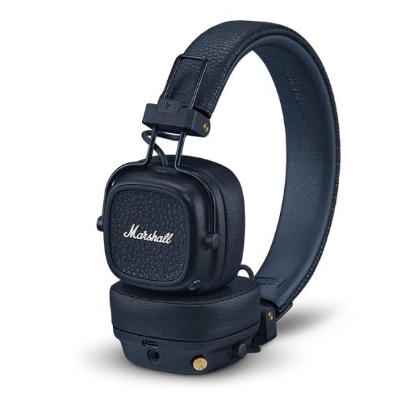 Marshall Major V Midnight Blue ワイヤレスヘッドホン 折り畳み可能 B...