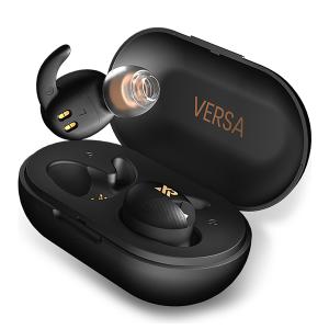 (倉庫) Bluetooth 完全ワイヤレスイヤホン XROUND VERSA BLACK (XRD-XV-01BK) 防塵防水 ワイヤレス充電