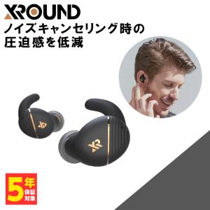 XROUND フルワイヤレスイヤホン FORGE NC ブラックゴールド (XRD-XV02-NCB)｜e-earphone