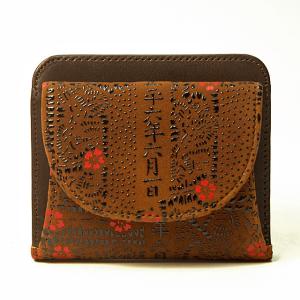 印傳屋（INDEN-YA） 「国宝」と同じ技法による 印伝 印伝長財布 燻し