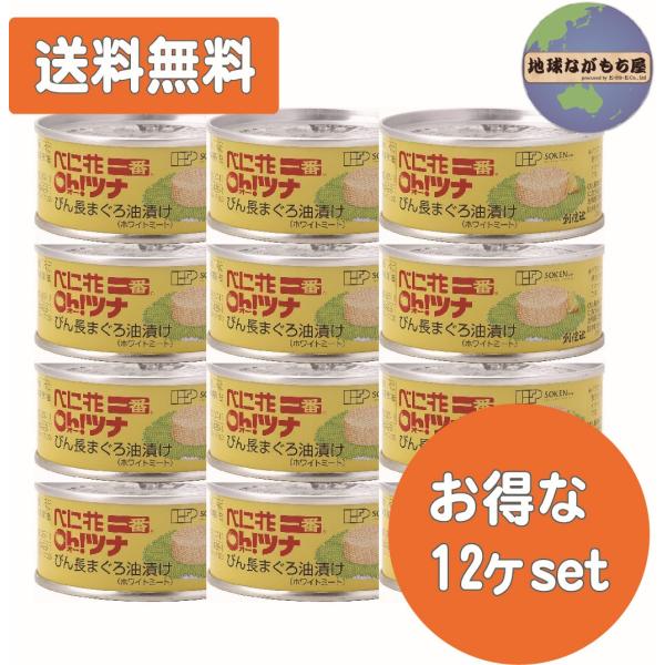 ◎ 送料無料 ◎ 《 12個セット 》 べに花一番のオーツナ 90g 創健社 （固形量70g）