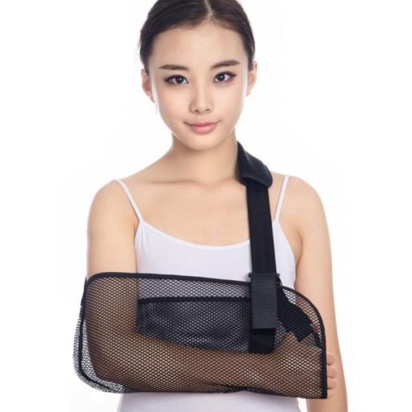 腕つり アームホルダー アームスリング メッシュ サポーター 三角巾 アームリーダー ギブス固定 ギ...