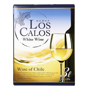 白ワイン チリ ロスカロス バックインボックス 白 3000ml  箱ワイン 包装不可 同一商品に限り1梱包4個まで