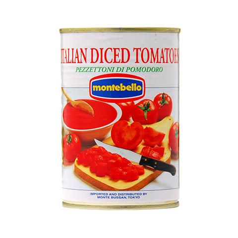 トマト缶 モンテベッロ（スピガドーロ） ダイストマト（角切り） 400g 食品 包装不可