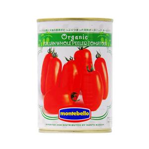 トマト缶 イタリアット（旧モンテベッロ） オーガニック（有機栽培） ホールトマト（丸ごと） 400g 食品 1梱包24缶まで 包装不可