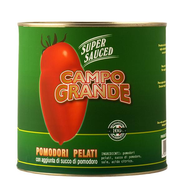 トマト缶 カンポグランデ ポモドーリ ペラーティ ホールトマト 2500g 食品 1梱包6缶まで 包...