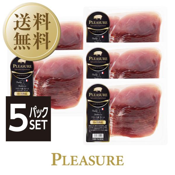送料無料 クール代込 フランス産 生ハム ジャンボン セック 9カ月熟成 200g 5パックセット ...