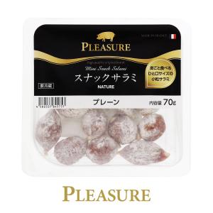 フランス産 プレジャー スナックサラミ プレーン 70g 食品 包装不可 要クール便 ワイン(750ml)10本まで同梱可