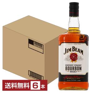 ウイスキー ジム ビーム 40度 正規 箱なし 1750ml 6本 1ケース バーボン 洋酒 包装不可 他商品と同梱不可｜e-felicity